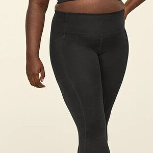 Girlfriend Collective Black Compressive High Rise Pocket Leggings Size Small